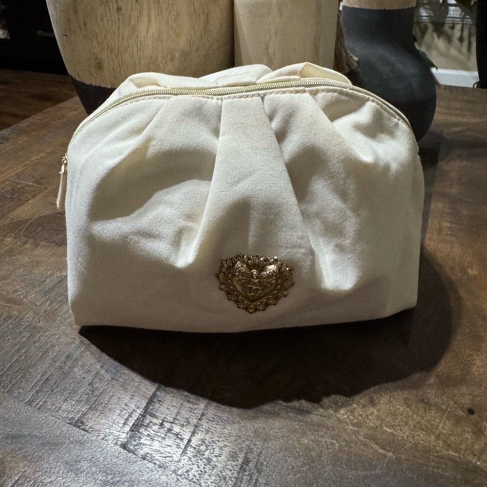Used Dolce & Gabbana Cream Cosmetic Bag